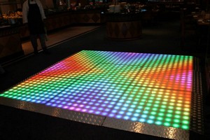 Colourful animated LED dance floor